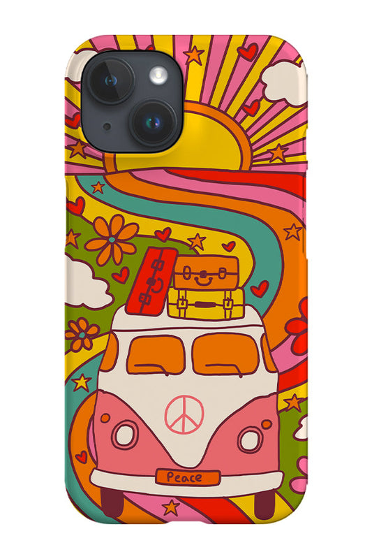 70s Campervan Phone Case (Rainbow)