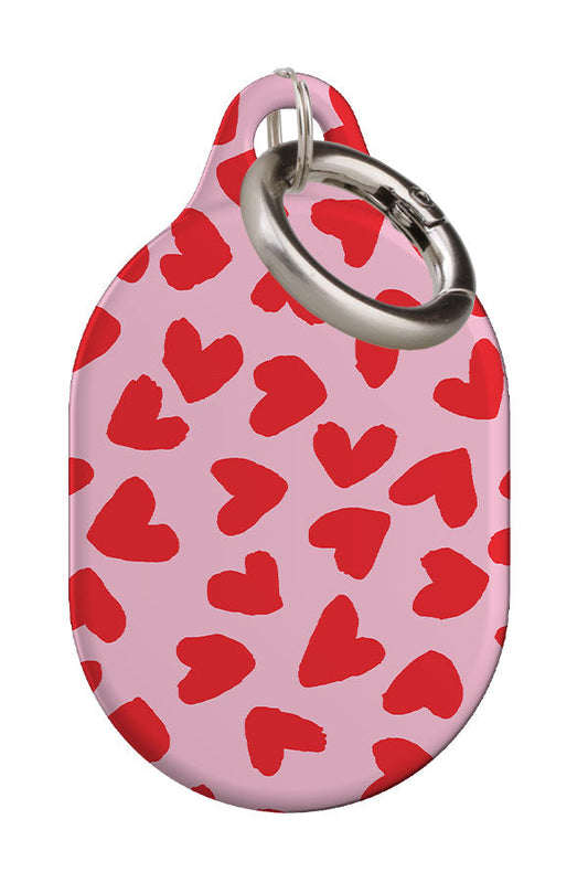 Big Hearts AirTag Case (Pink)