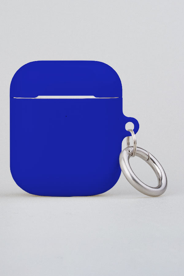 Plain Block Minimalist AirPod Case (Azure Blue)