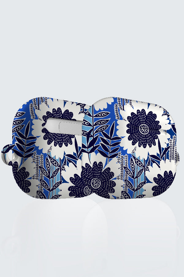 Retro Garden by Rachel Parker AirPod Case (Blue)