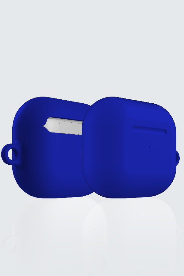 Plain Block Minimalist AirPod Case (Azure Blue)