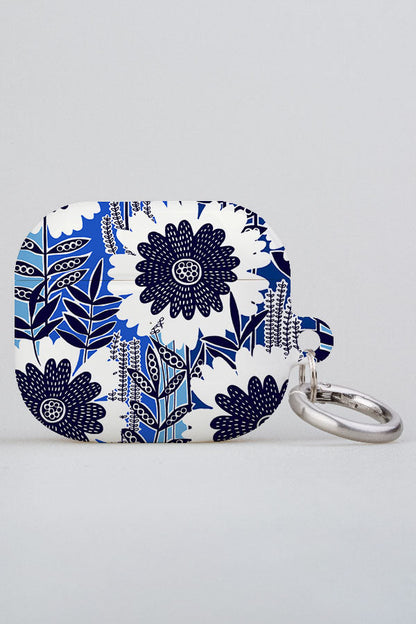 Retro Garden by Rachel Parker AirPod Case (Blue)