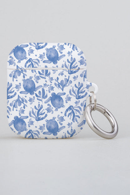 Blue Turtles by Dawn of Designs AirPod Case (Blue)