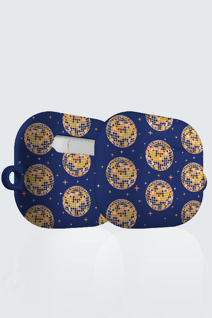 70s Disco Ball By Hannah Maria AirPod Case (Blue)