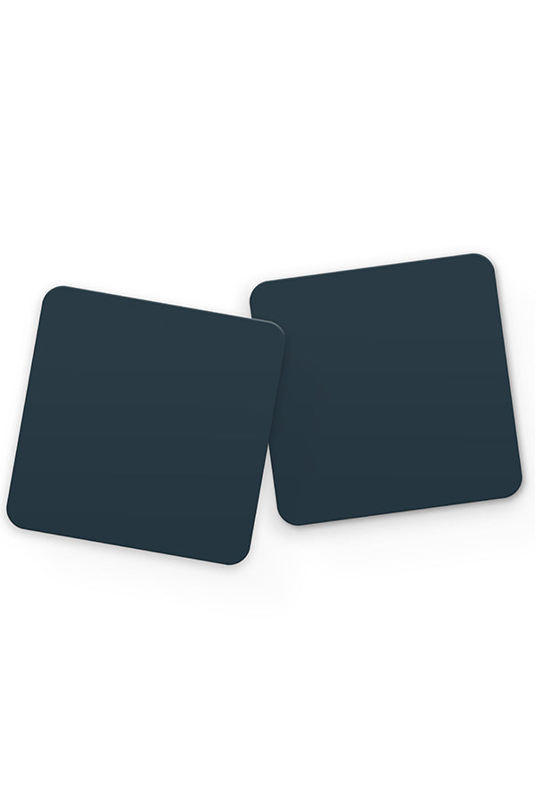 Dark Blue Plain Block Colour Drinks Coaster