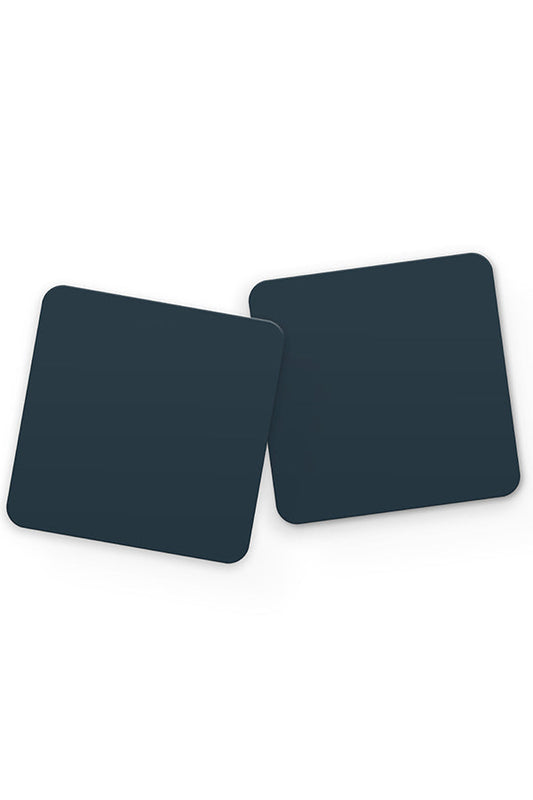 Dark Blue Plain Block Colour Drinks Coaster