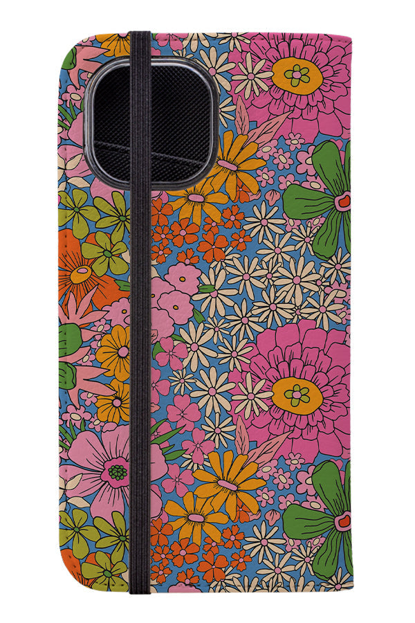 Flower Child by Kayla Ann Wallet Phone Case (Blue)