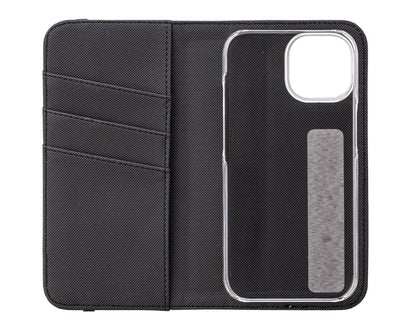 Tigers Pattern Wallet Phone Case (Monochrome)