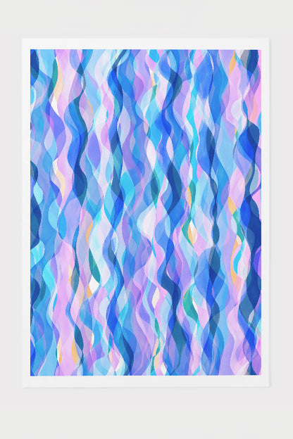 Water Wave by Rachel Parker Giclée Art Print Poster (Blue)