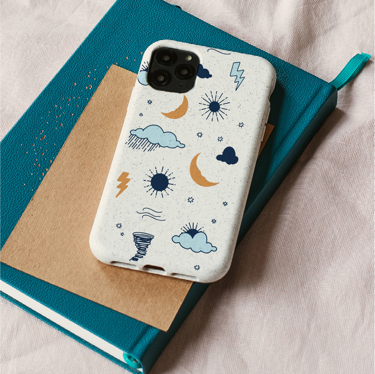 Seasons Eco Bamboo Phone Case (Blue)