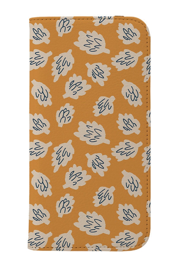 Dancing Artichokes by Álex Roda Wallet Phone Case (Mustard)