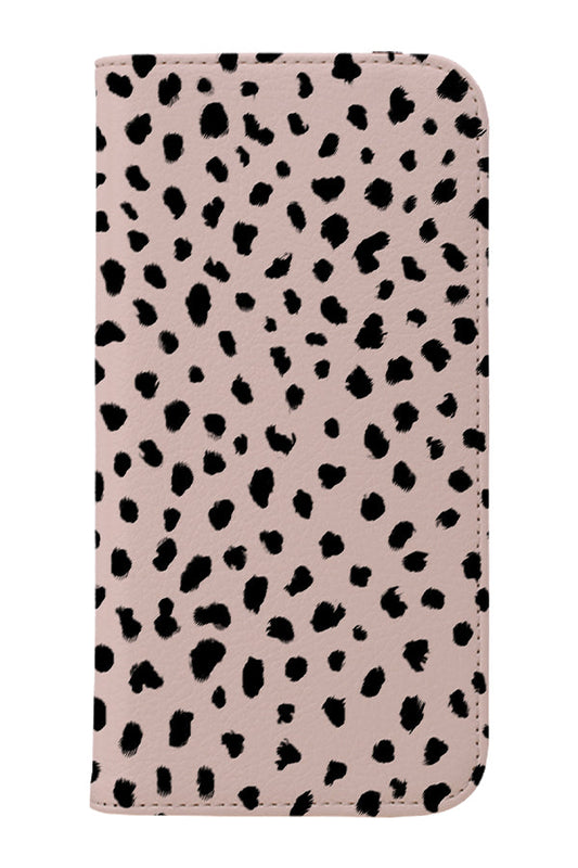 Dalmatian Print Wallet Phone Case (Pink)