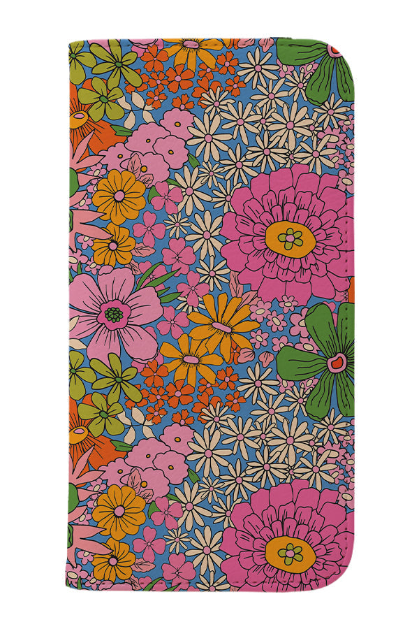 Flower Child by Kayla Ann Wallet Phone Case (Blue)