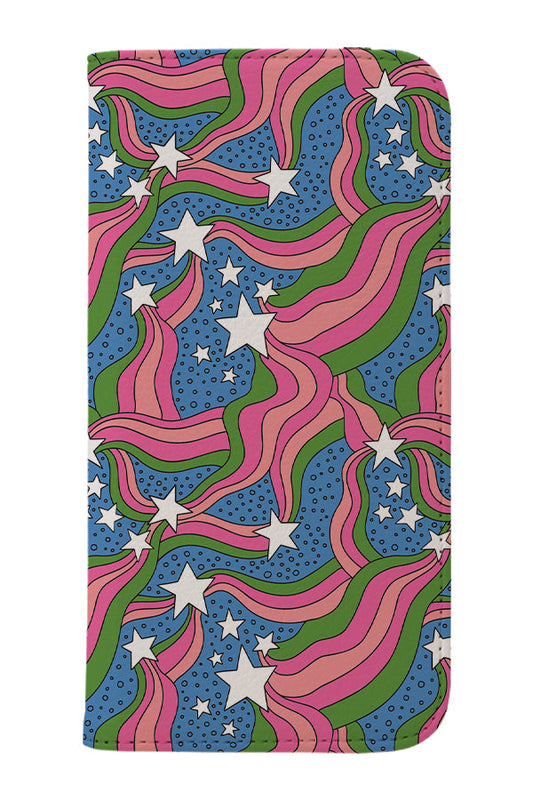 Star Power by Kayla Ann Wallet Phone Case (Blue)