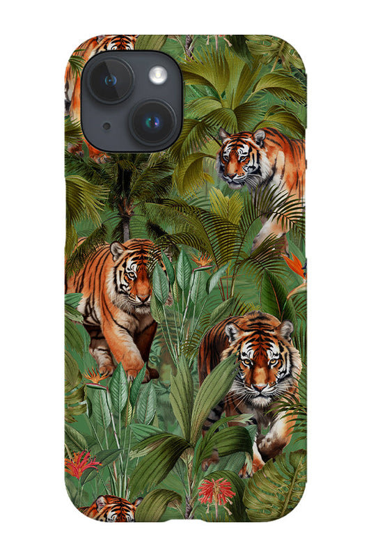 Tropical Tiger Jungle By Uta Naumann Phone Case (Green)