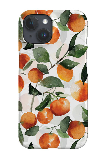 Watercolour Citrus Oranges By Uta Naumann Phone Case (White)