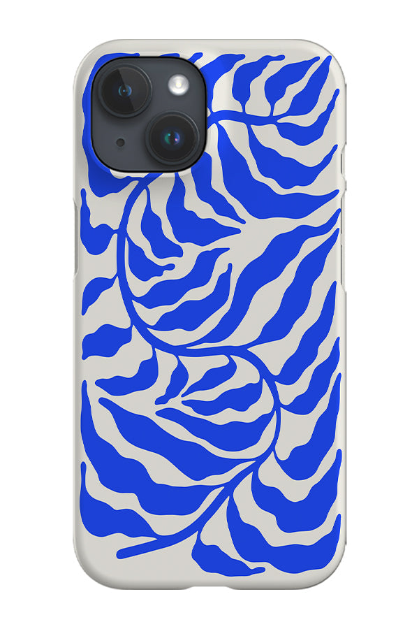 Blue Ferns By Ayeyokp Phone Case (Beige)