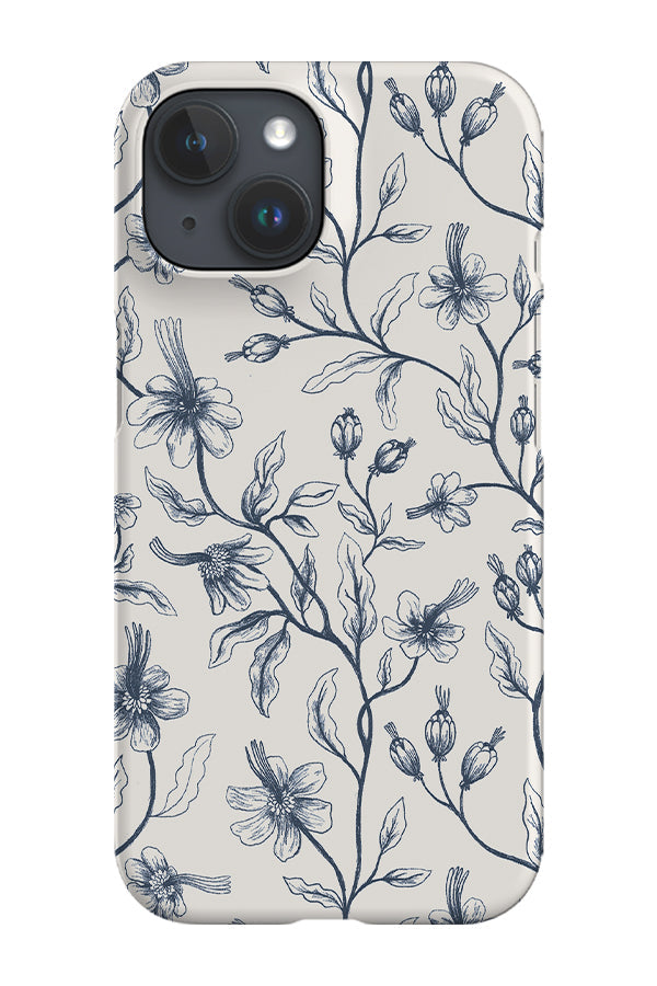 Blue Vines by Linn Warme Phone Case (Off White)