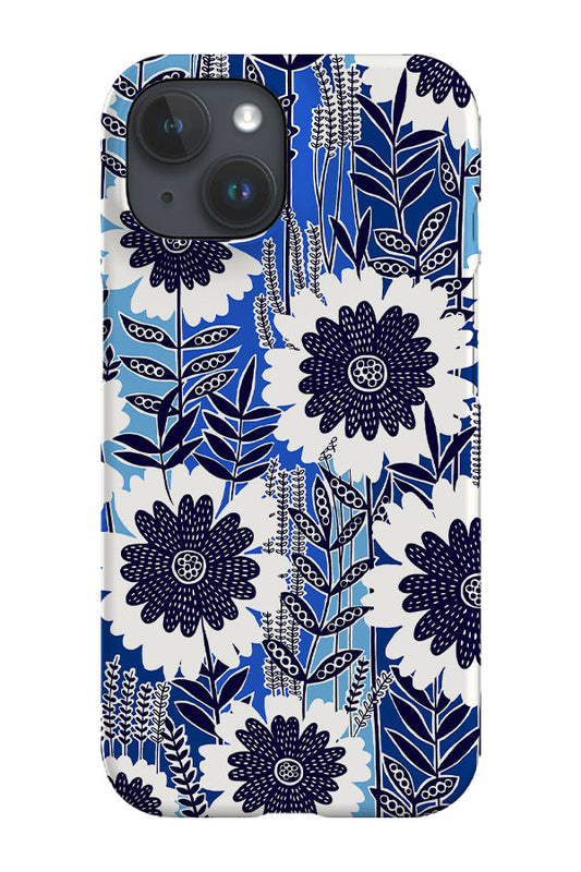 Retro Garden by Rachel Parker Phone Case (Blue)