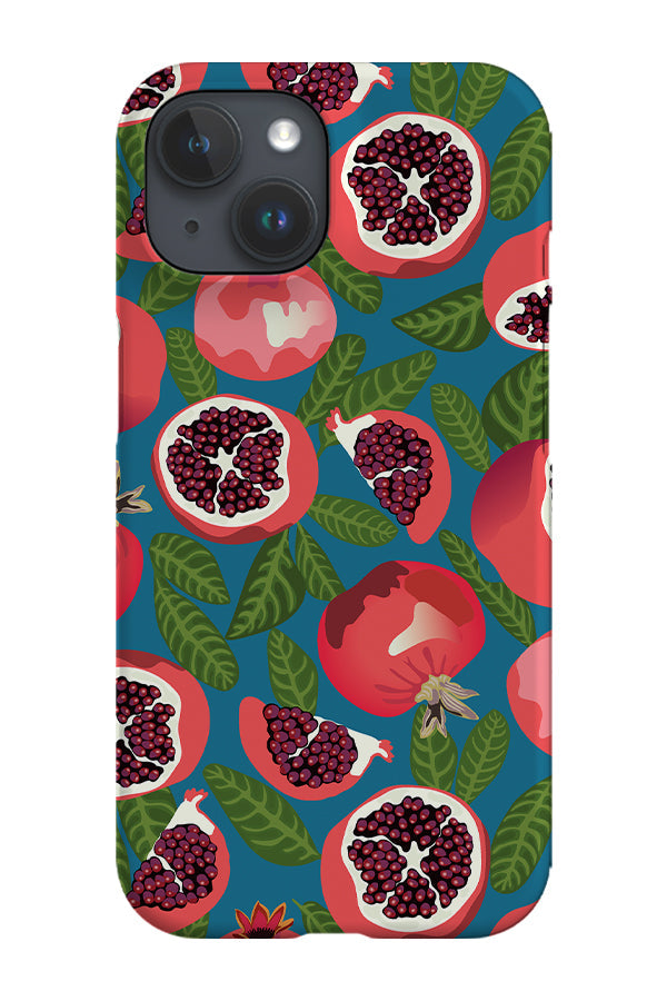 Pomergranate By Nina Leth Phone Case (Blue)