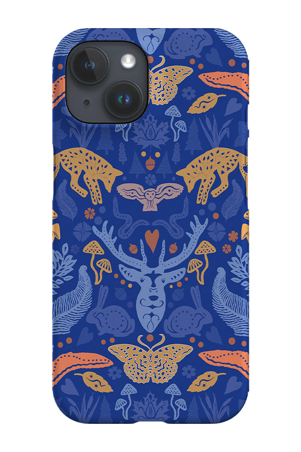 Scandinavian Animals By Nina Leth Phone Case (Blue)