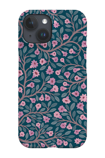 Winding Vines by Linn Warme Phone Case (Blue)