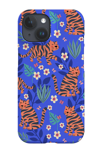 Tiger Trail By Rebecca Elfast Phone Case (Blue)