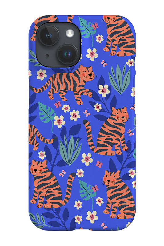 Tiger Trail By Rebecca Elfast Phone Case (Blue)