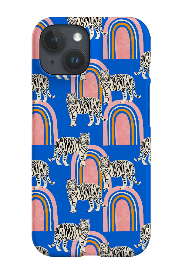 Tigers and Rainbows by Tara Reed Phone Case (Blue)