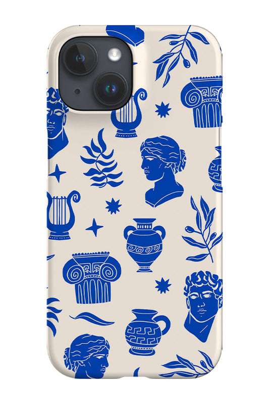 Ancient Greek Scatter Phone Case (Beige Blue)