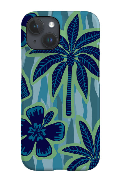 Collage Seaweed Phone Case (Blue)