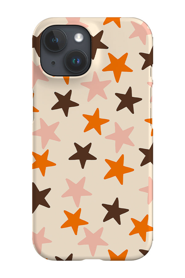 Vintage Stars Phone Case (Orange Brown)